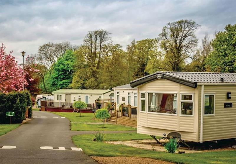 The caravans at Ord House Country Park in Berwick-upon-Tweed, Northumberland