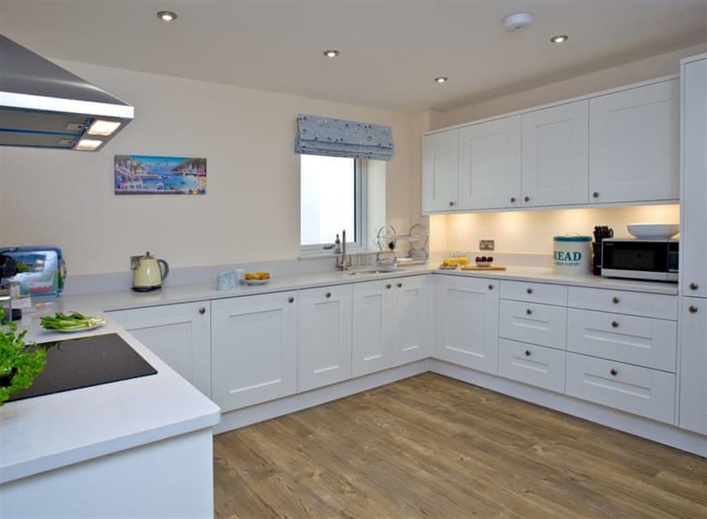 Kitchen at Orestone Garden Apartment in , Teignmouth
