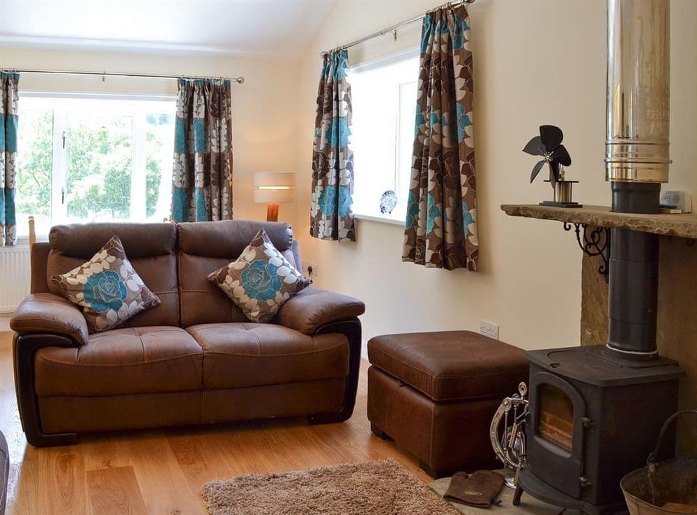 Lovely and cosy living area at Oriels Retreat in Ashworth Valley, near Bury, Lancashire