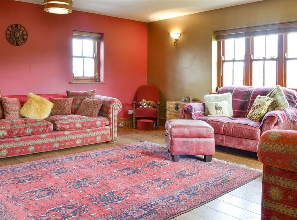 Ample comfy seating within the second sitting room at Ornella View in Mickleton, near Middleton-in-Teesdale, County Durham, England