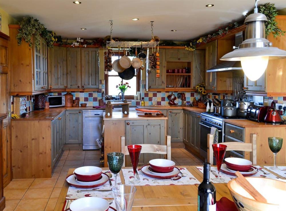 Kitchen and dining area at Ornella View in Mickleton, near Middleton-in-Teesdale, County Durham, England