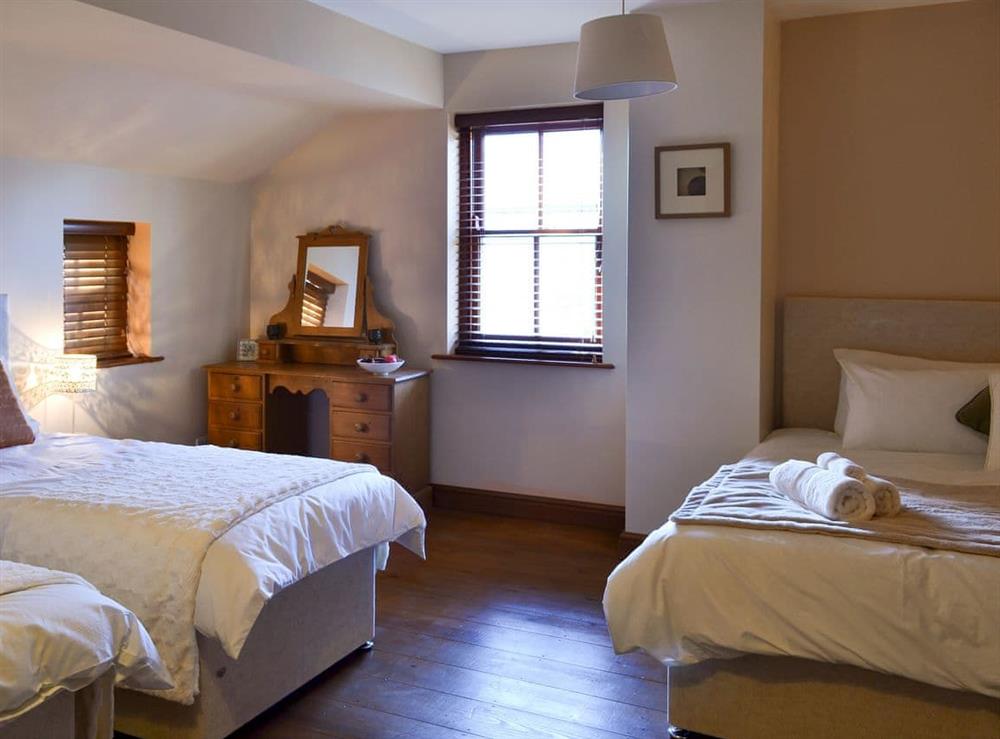 Large bedroom with a double and twin beds (photo 2) at Ornella View in Mickleton, near Middleton-in-Teesdale, County Durham, England