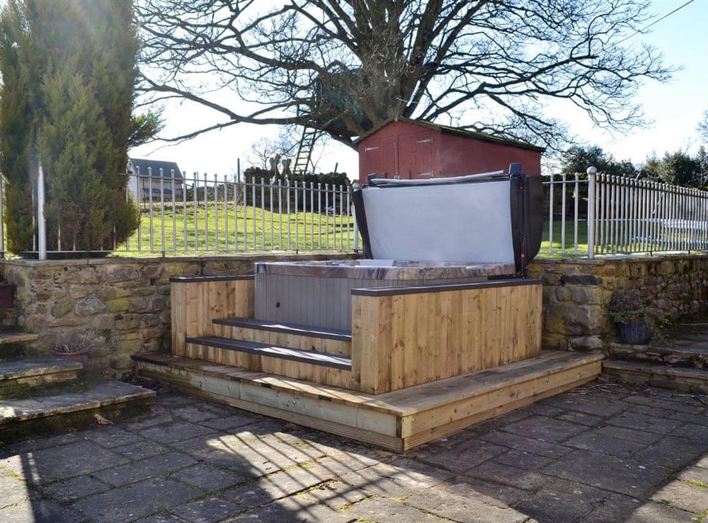 Private hot tub at Ornella View in Mickleton, near Middleton-in-Teesdale, County Durham, England