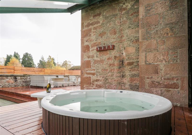 The hot tub at Orrinside, Muir Of Ord