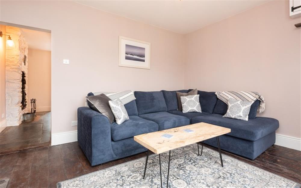 The comfortable lounge with large TV at Osbornes, 2 Retreat Cottages in Wadebridge