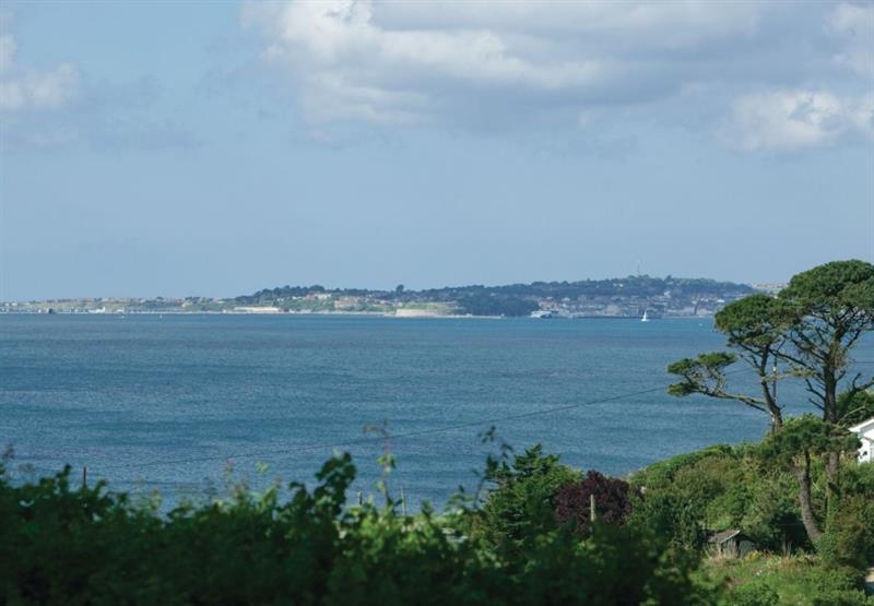 View from the park at Osmington Holiday Park in , Dorset