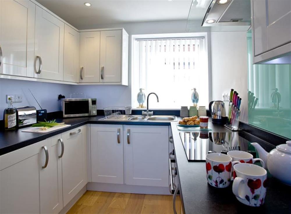 Kitchen at Osprey 4 in The Cove, Brixham
