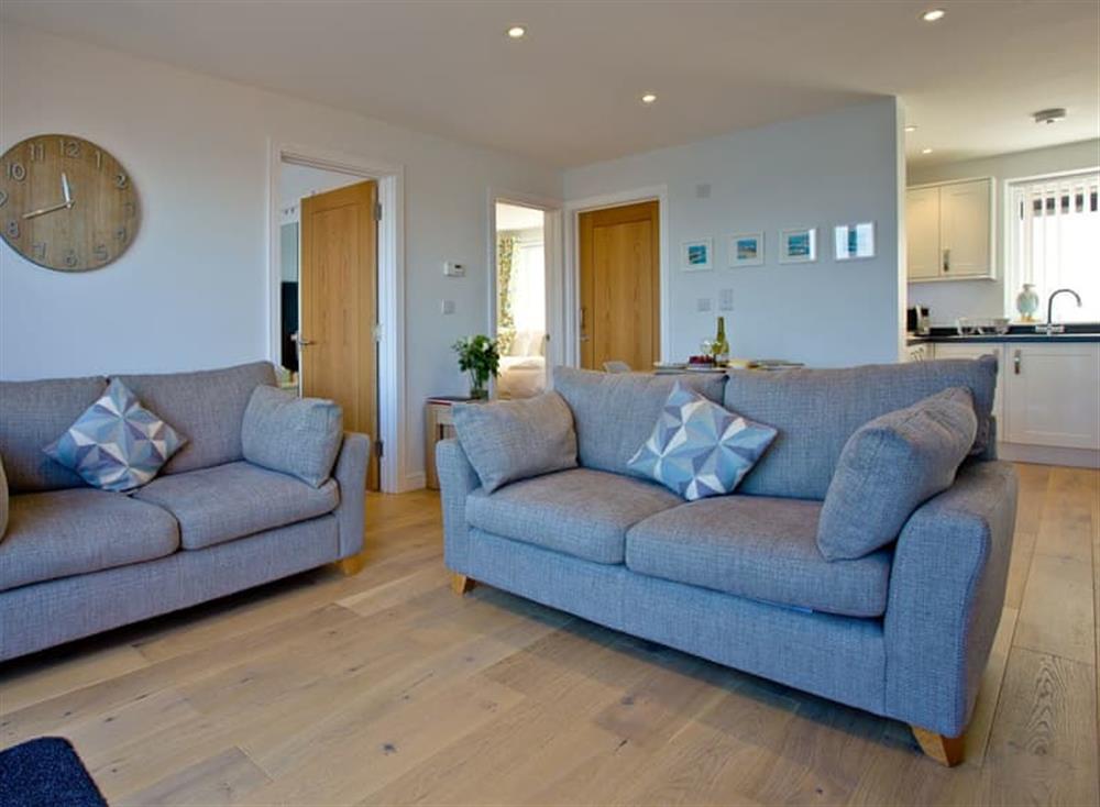 Open plan living space at Osprey 4 in The Cove, Brixham