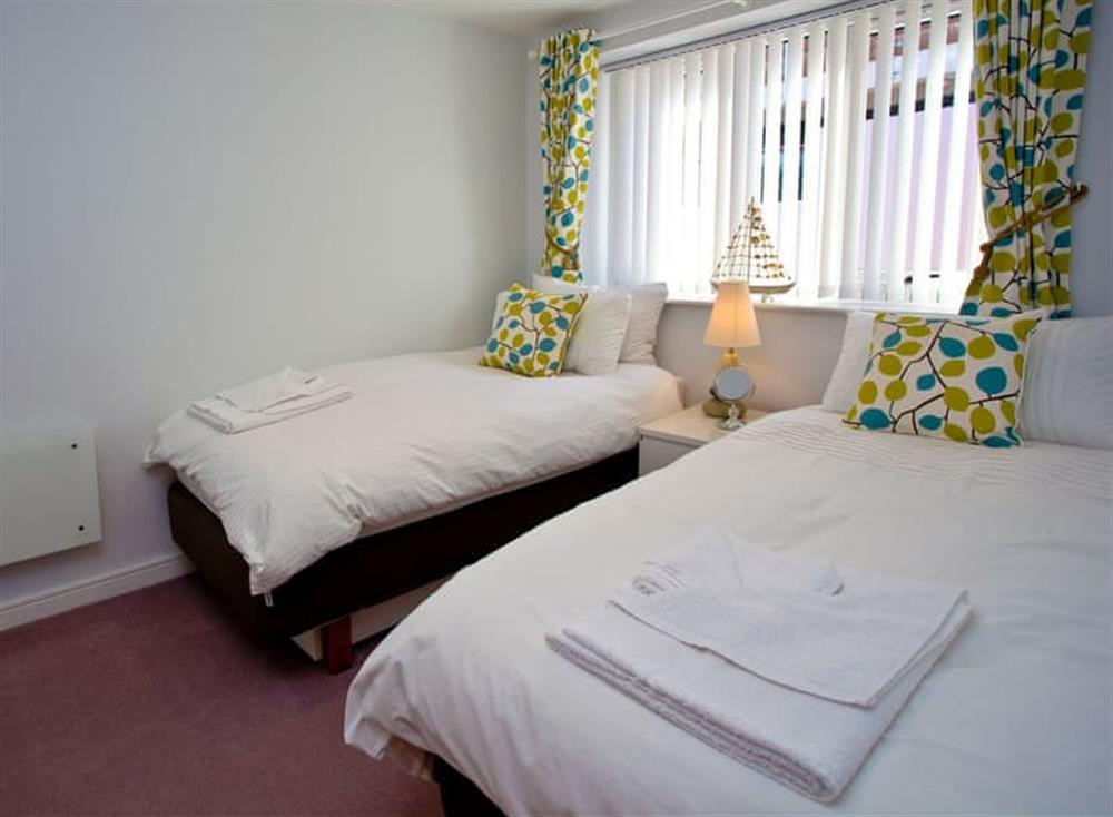 Twin bedroom at Osprey 4 in The Cove, Brixham