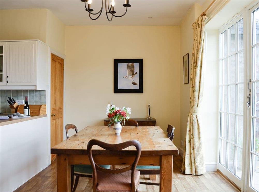 Dining Area at Osprey Cottage in Meigle, Perthshire., Great Britain