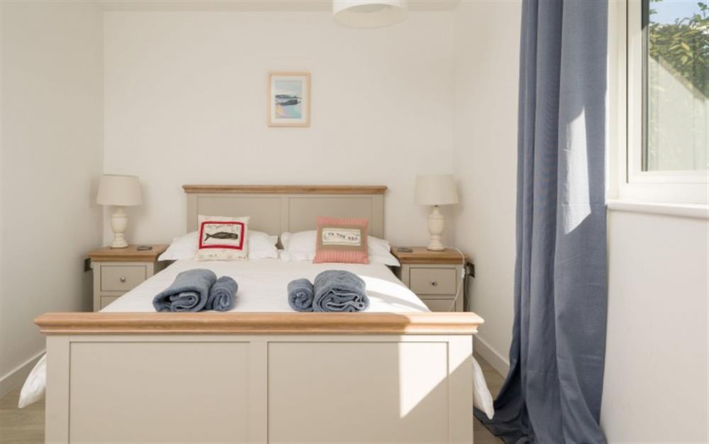 A closer look at the second double room  at Osprey in Hope Cove