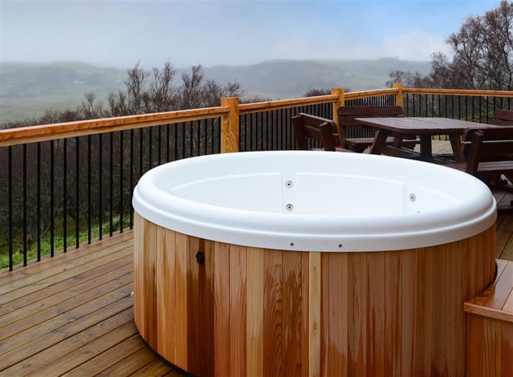 Let the aches and pains soak away whilst you admire the dramatic landscape at Osprey Lodge in Rogart, near Dornoch, Northern Highlands, Sutherland