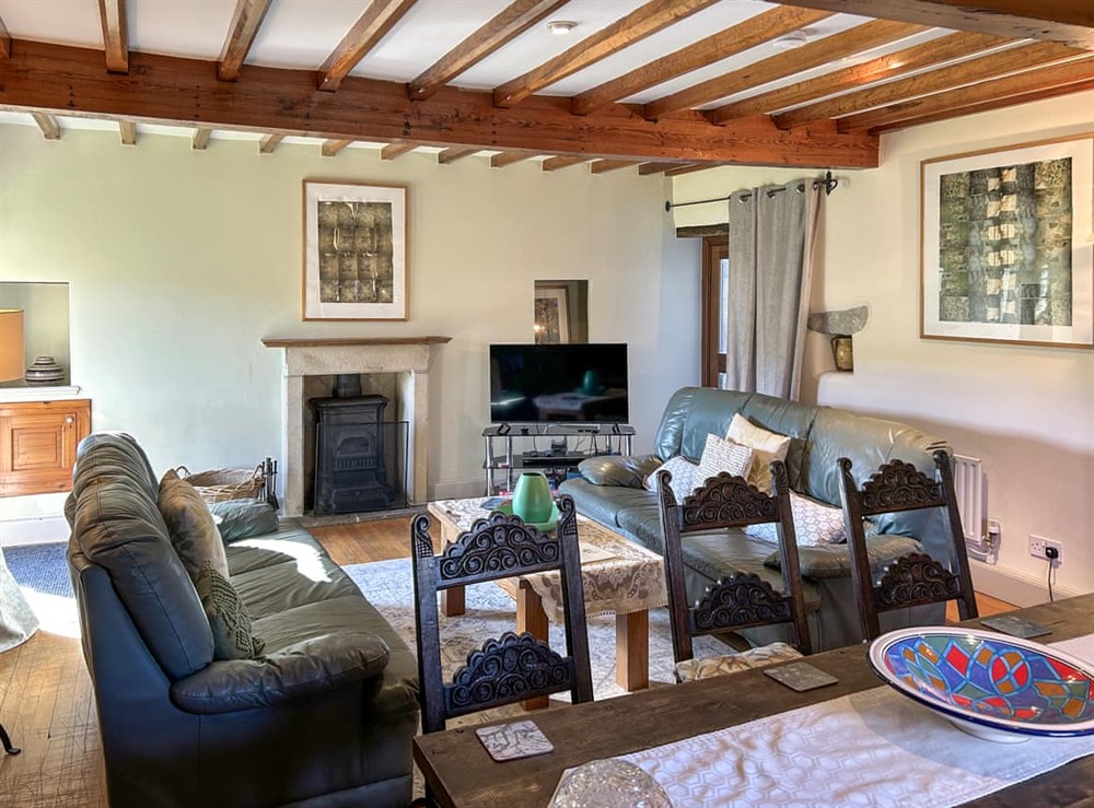 Living room/dining room at Ostlers End in Hartington, Staffordshire