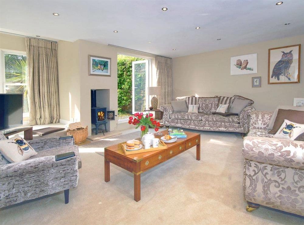 Enjoy the living room at Oswald House in Little Haven, Pembrokeshire, Dyfed