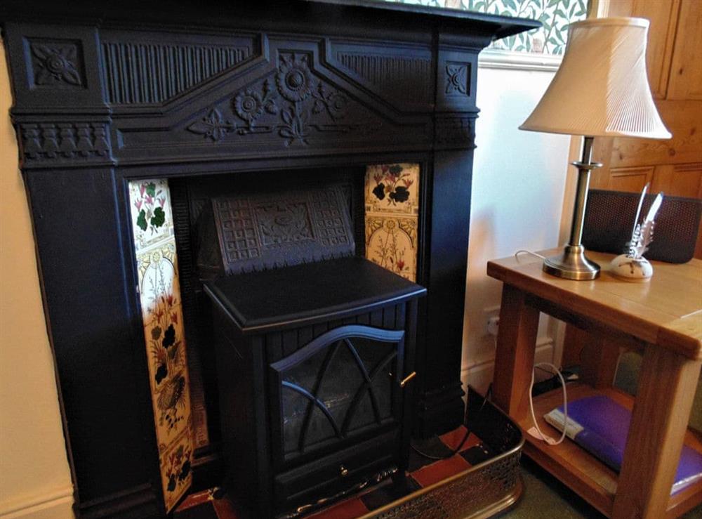 Feature fireplace at Oswin Cottage in Alnwick, Northumberland