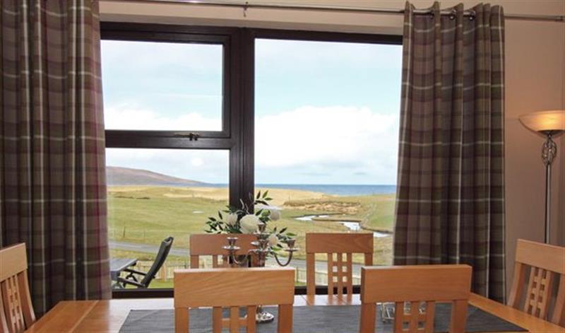 Dining room at Otter Cottage, Scarista near Leverburgh
