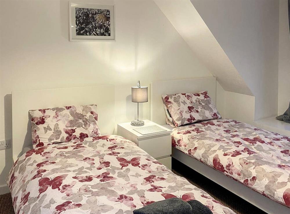Twin bedroom at Otterburn 1 in Melvaig, Ross-Shire