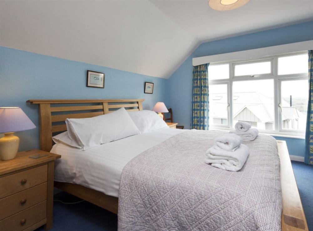 Double bedroom at Otters Cottage in Salcombe, Devon