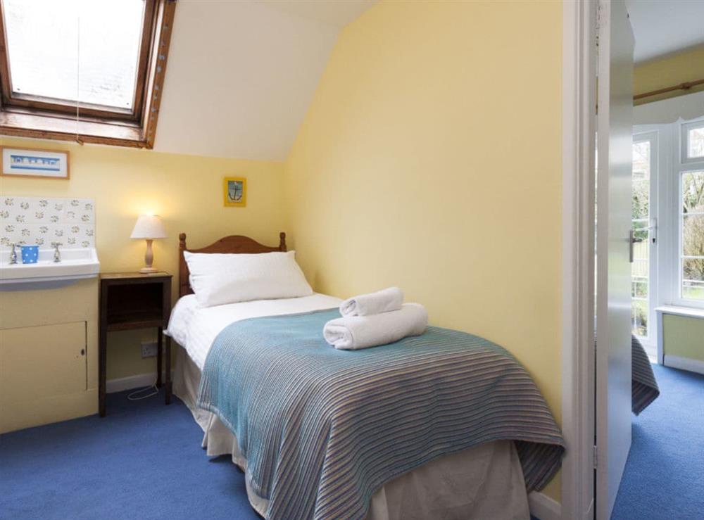 Single bedroom at Otters Cottage in Salcombe, Devon