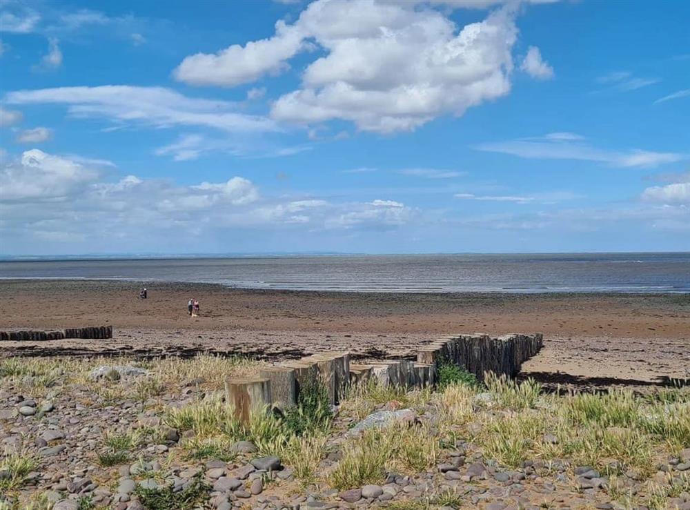 Dunster beach at Otters Holt in Longford Budvilla, near Taunton and The Quantocks, Somerset