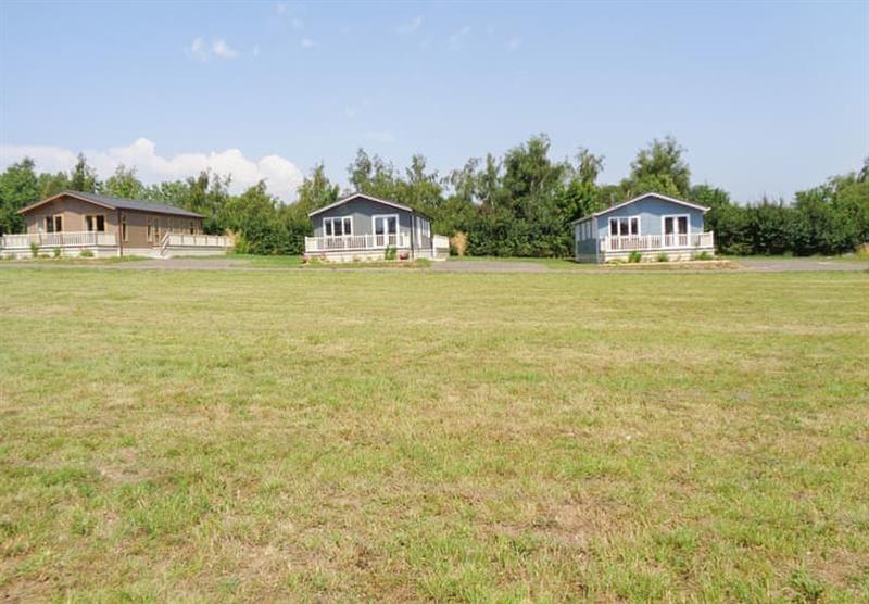 Setting of the lodges at Otters Mead in Beetley, Dereham