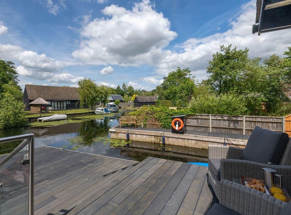 Outdoor area at Otters Reach in Hoveton, Norfolk