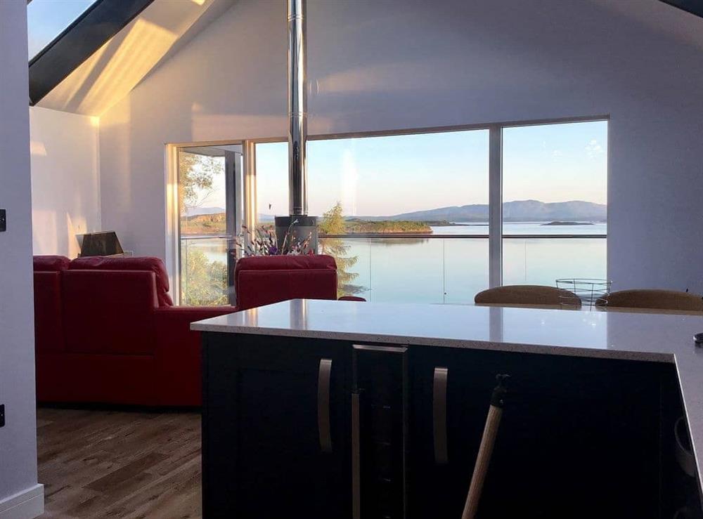 Open plan living space (photo 2) at Otters View in Connel, near Oban, Argyll, Scotland