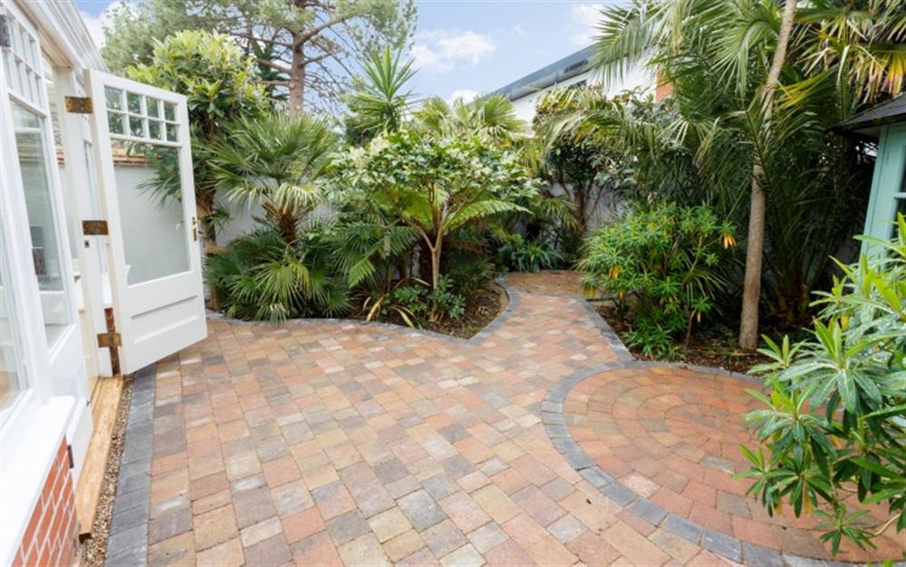 Outside paved patio