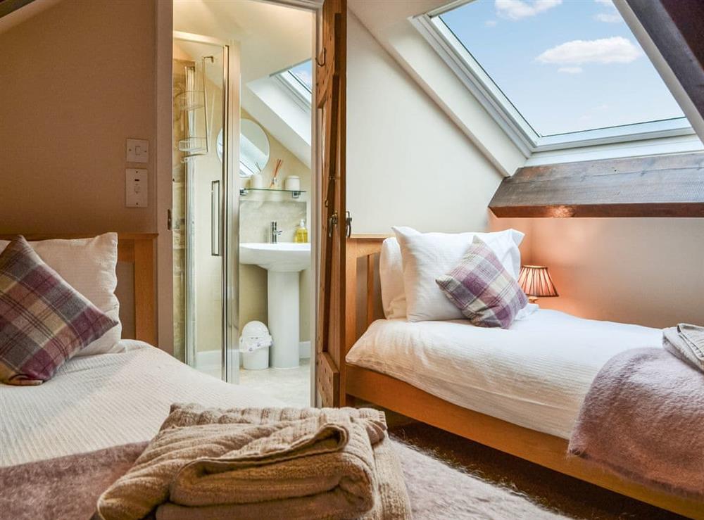 Twin bedroom at Over Brandelhow in Keswick, Cumbria