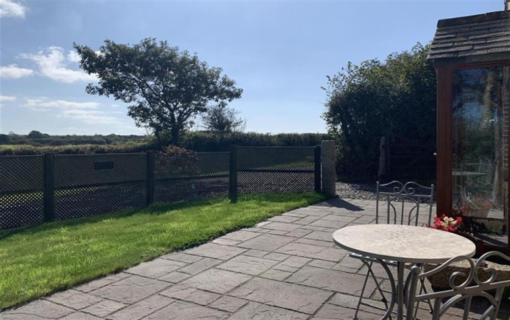 Relax and bask in the sun at Over The Hedge in Boscastle