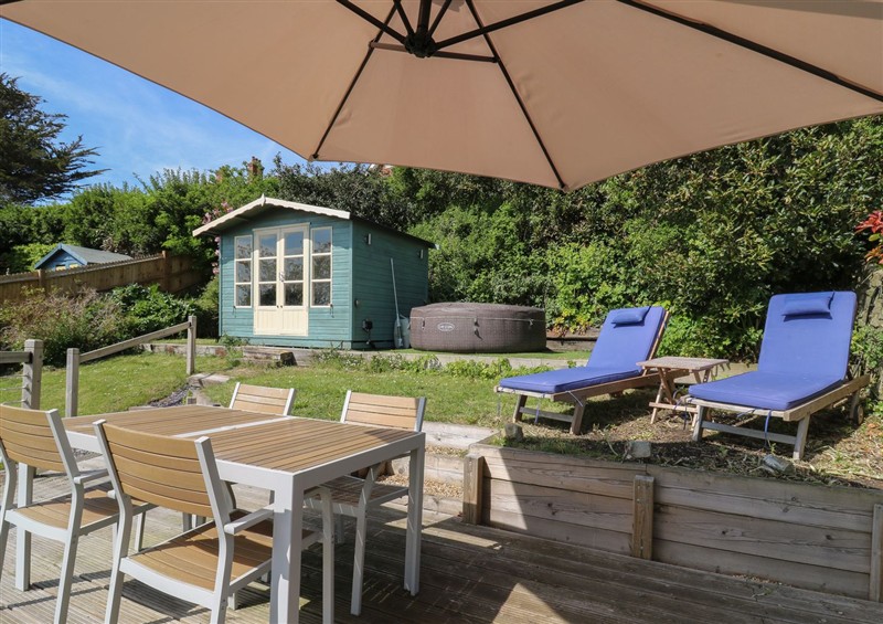 This is the patio at Overchurch, Hythe