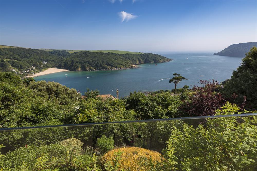 Views from the large terrace at Overcombe in , Salcombe