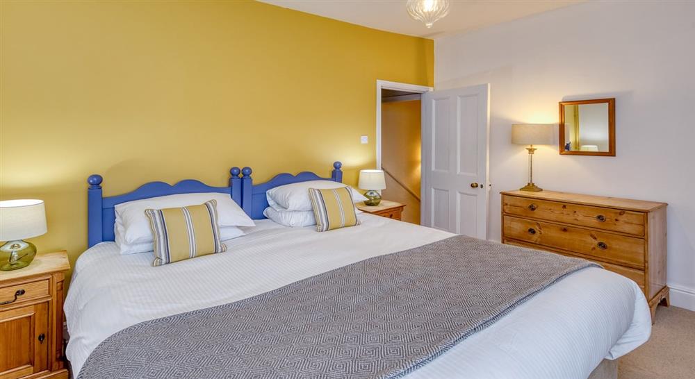 A double bedroom at Overhaven in Polzeath, Cornwall