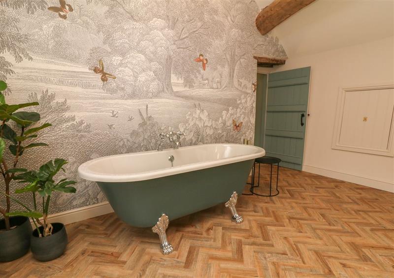 This is the bathroom at Overlea Cottage, New Mills near Hayfield