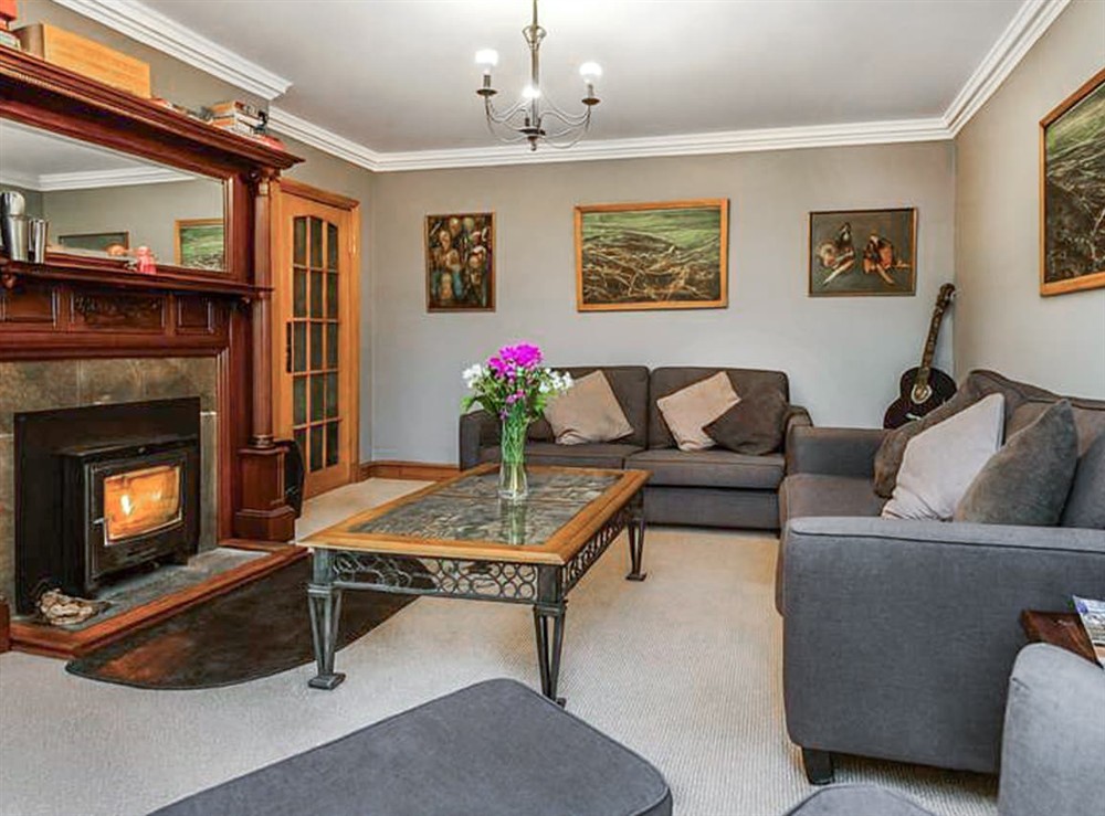 Living area at Oversaig Annex in Lairg, Sutherland