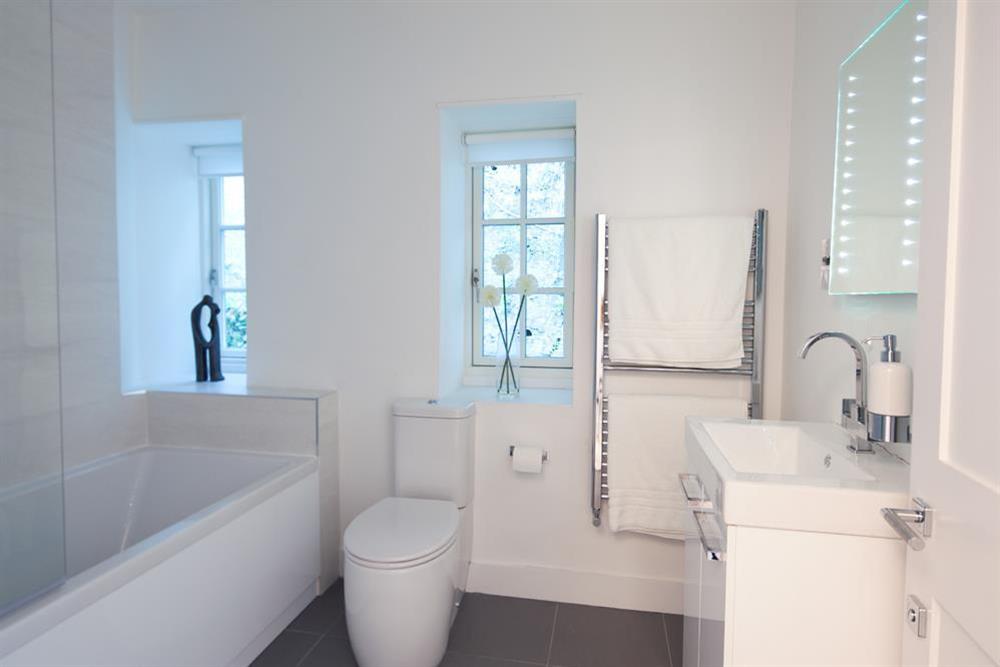 Family bathroom (Penthouse Apartment) at Oversteps House in , Salcombe
