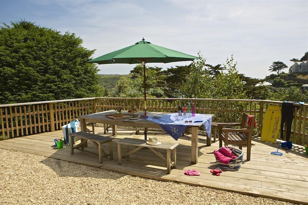 Lower decking area (photo 2) at Oversteps House in , Salcombe