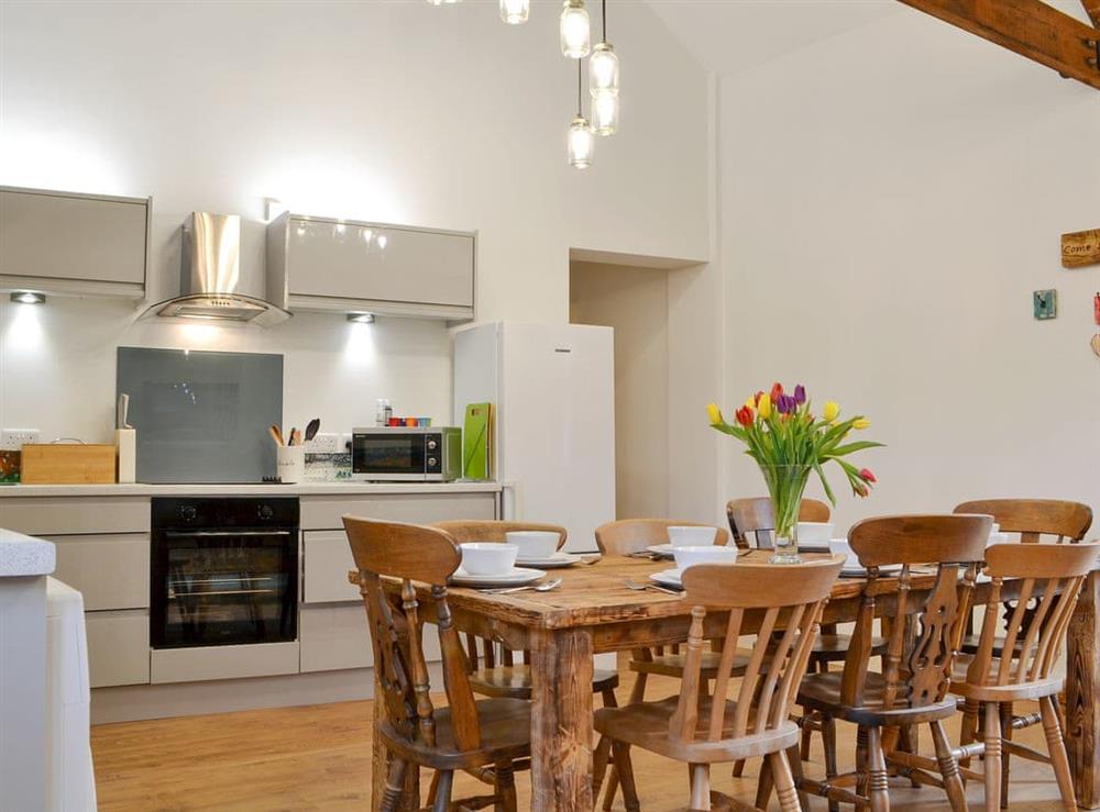 Attractive kitchen/ dining area at Dringhoe Hall Cottages, 