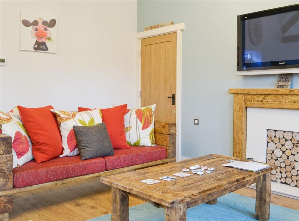 Comfy living area at Dringhoe Hall Cottages, 