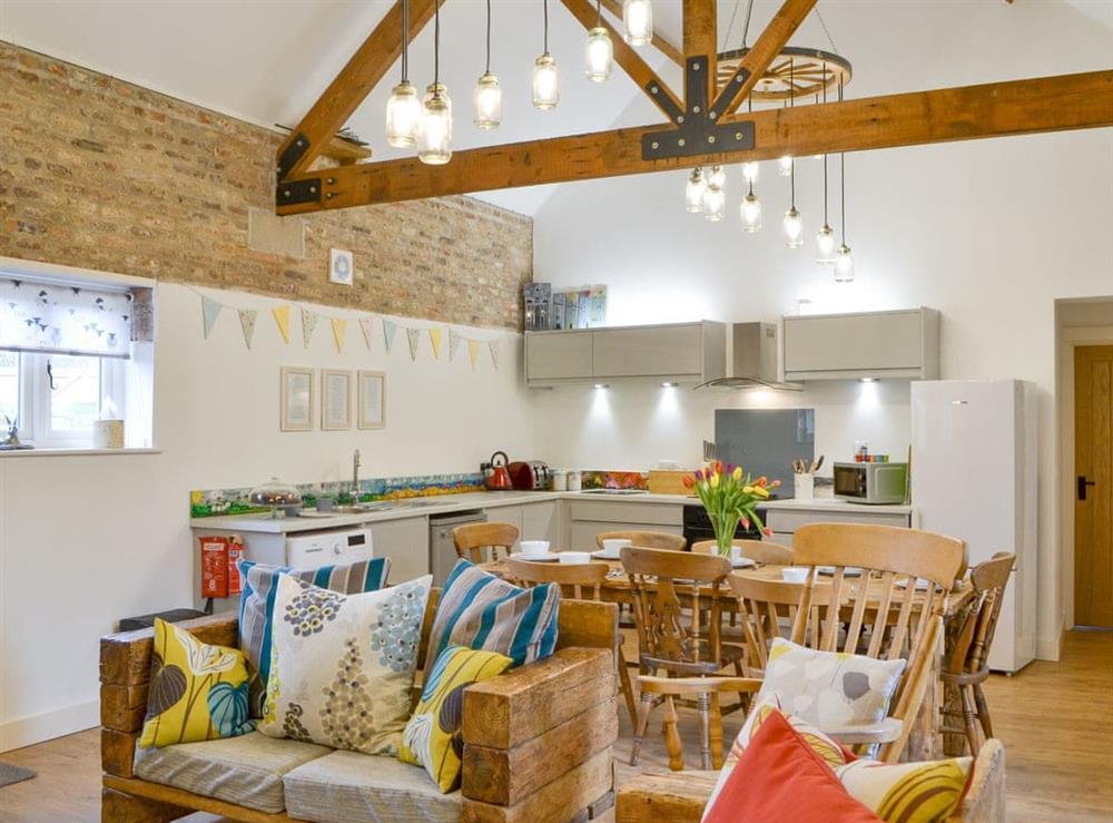 Delightful open plan living space at Dringhoe Hall Cottages, 