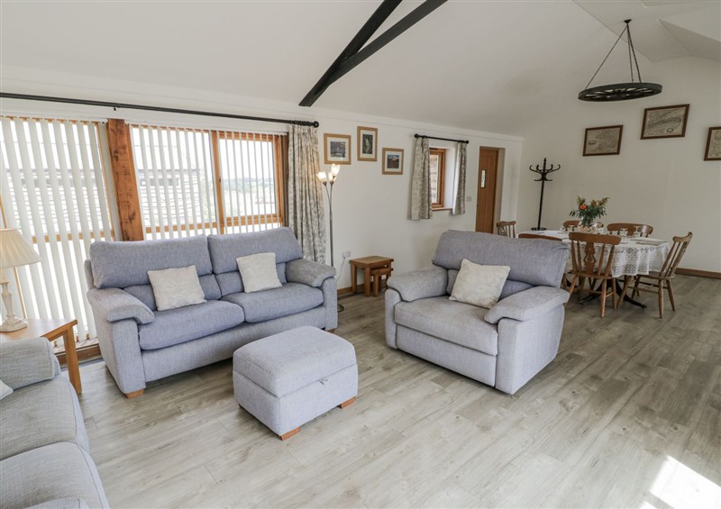 The living area at Owl Barn, Farnborough