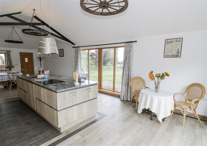 This is the kitchen at Owl Barn, Farnborough
