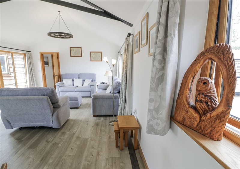This is the living room at Owl Barn, Farnborough