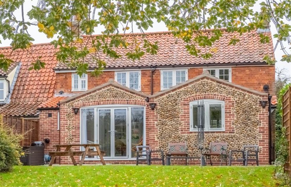 The cottage from the rear elevation at Owl Cottage, Great Snoring near Fakenham