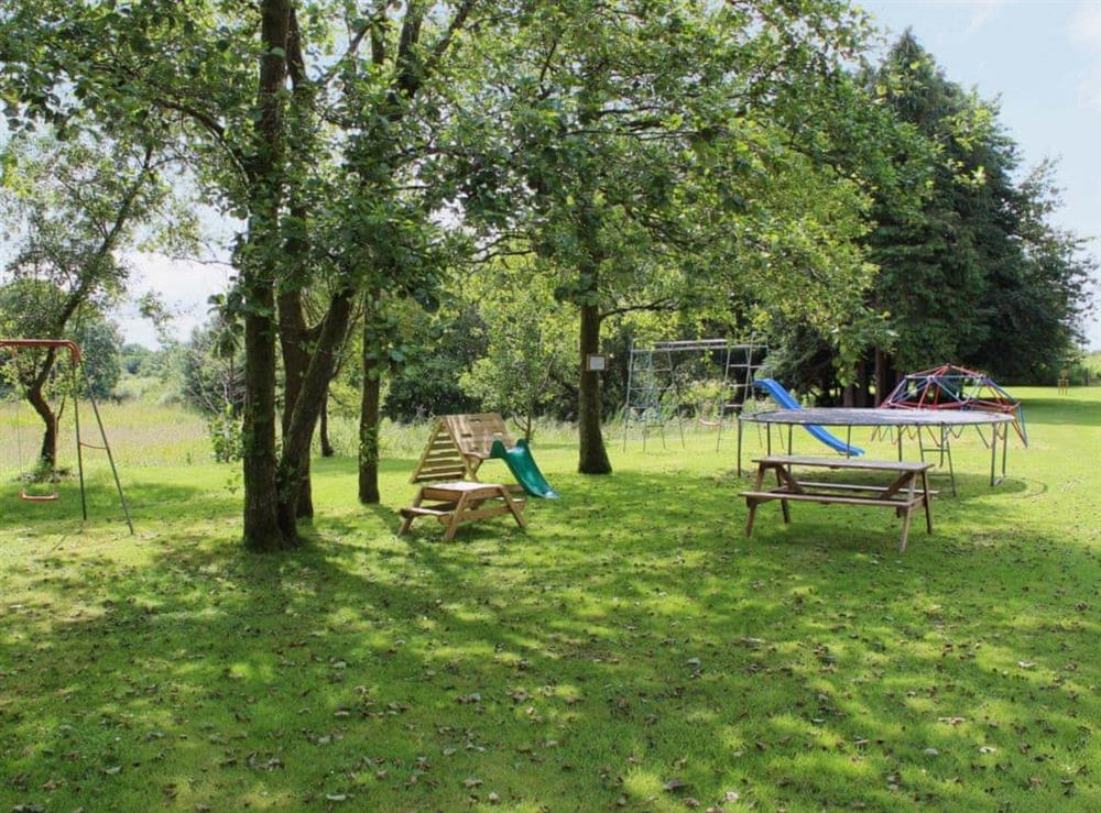 Children’s play area at Owl Cottage in Llandeilo, Dyfed