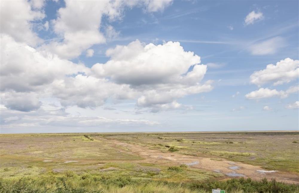 The path to the beach and sea at Owl Cottage, Stiffkey near Wells-next-the-Sea