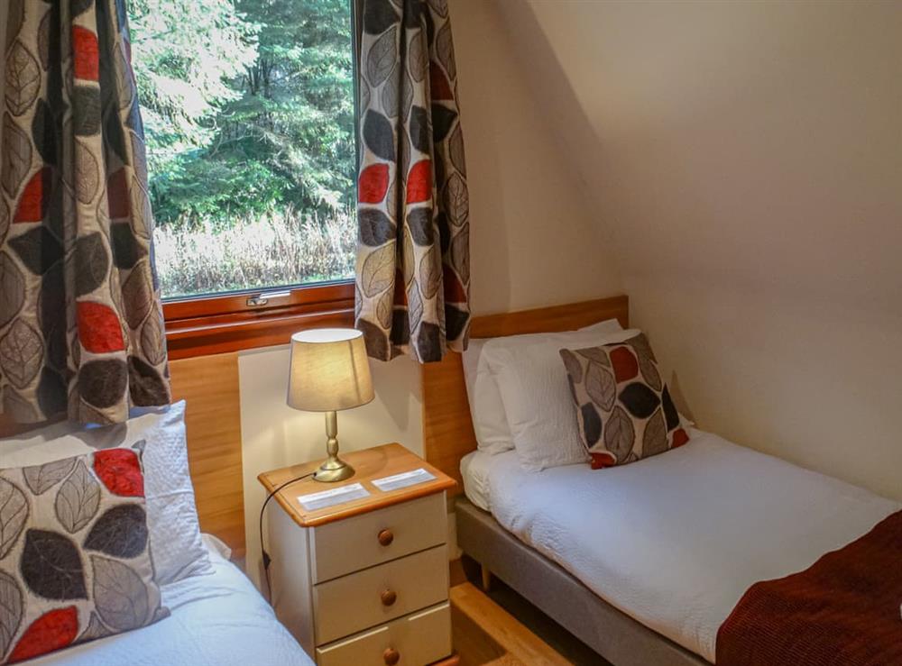 Twin bedroom at Owl Lodge in Invergarry, near Fort Augustus, Inverness-Shire