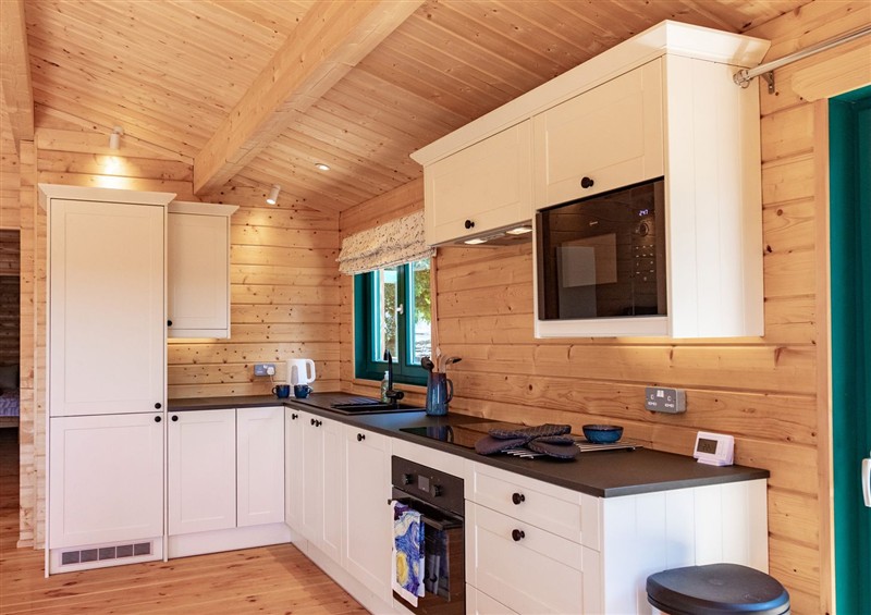 The kitchen at Owl Lodge, Menheniot
