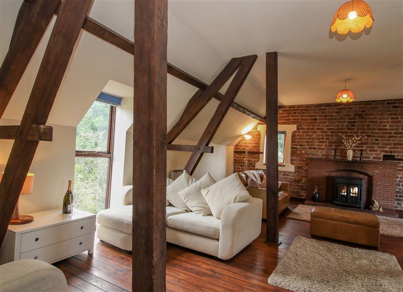 Enjoy the living room at Owlbury Hall Barn, Snead near Bishops Castle