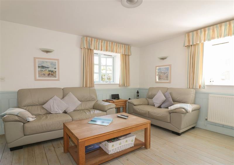 Relax in the living area at Owls Roost, Gorran Haven